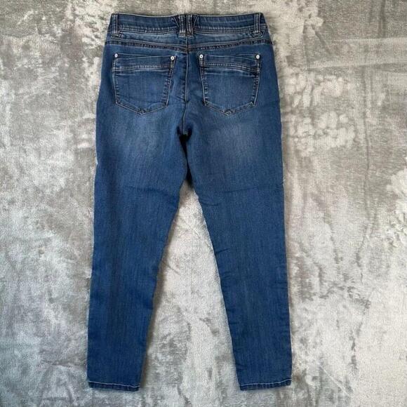 Democracy Jeans Womens 8 Blue Skinny Mid Rise Stretch Ab Technology Pants - Picture 2 of 10